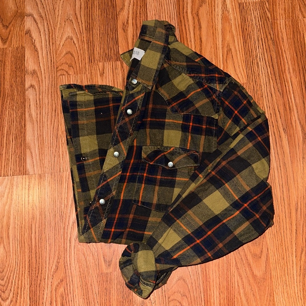 Wind River Outfitting Co. Classic Fit Pearl Snap Flannel Shirt